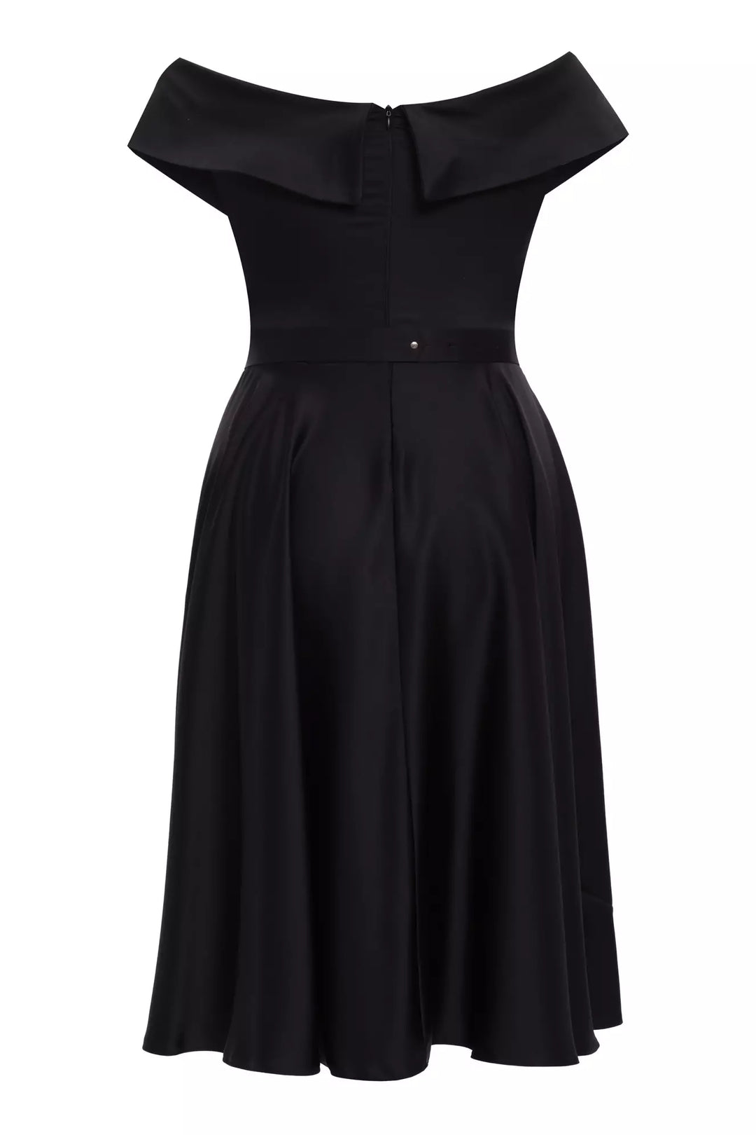FRV Black plus size satin sleeveless mini dress - Cuautitlán Izcalli