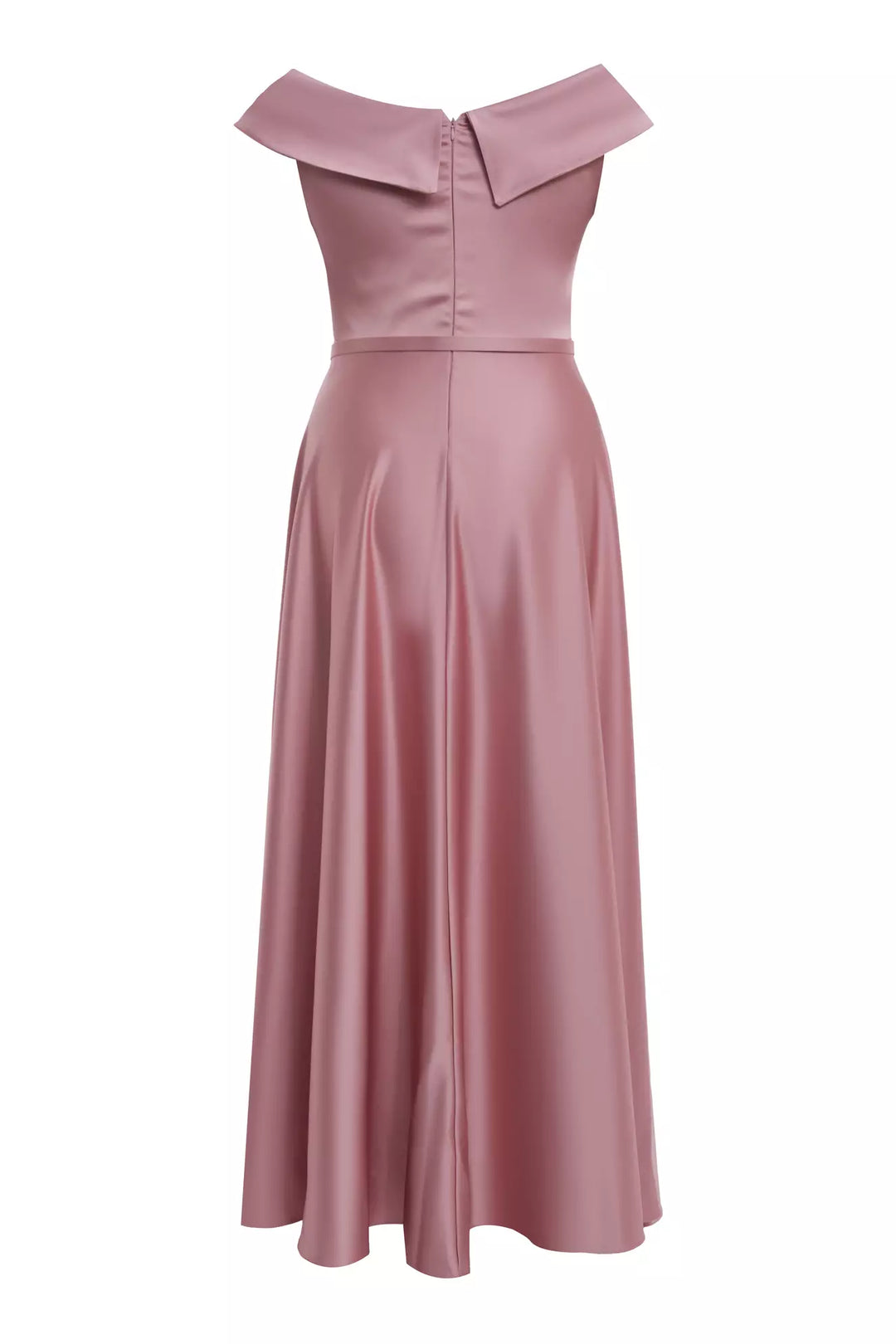 FRV Blush plus size satin sleeveless maxi dress - Apple Valley