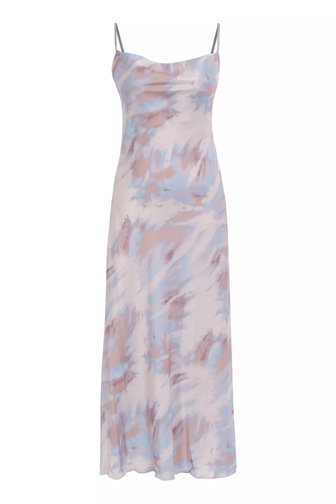 FRV Printed satin sleeveless midi dress - Hagen