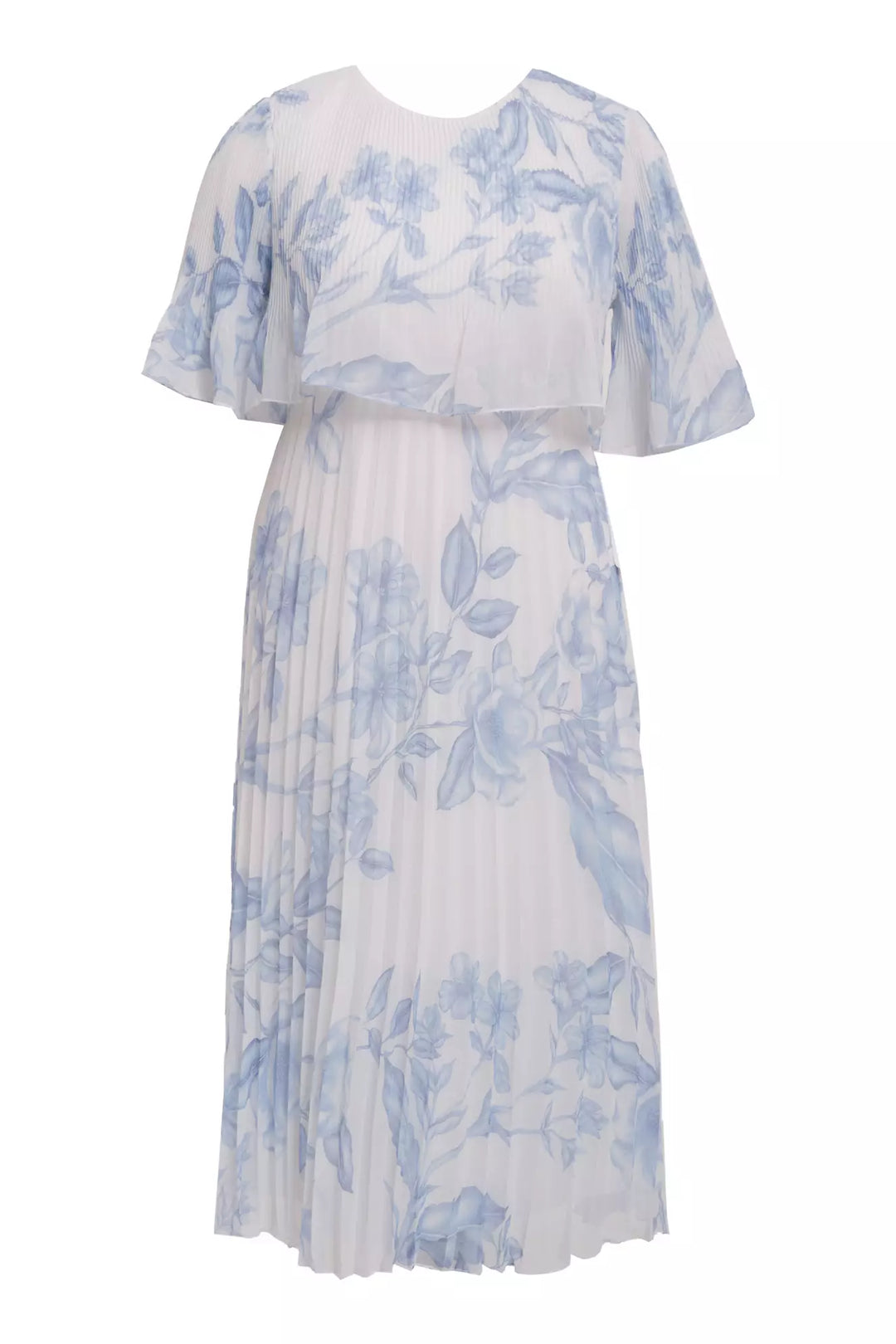 FRV Printed plus size chiffon short sleeve midi dress - Linares