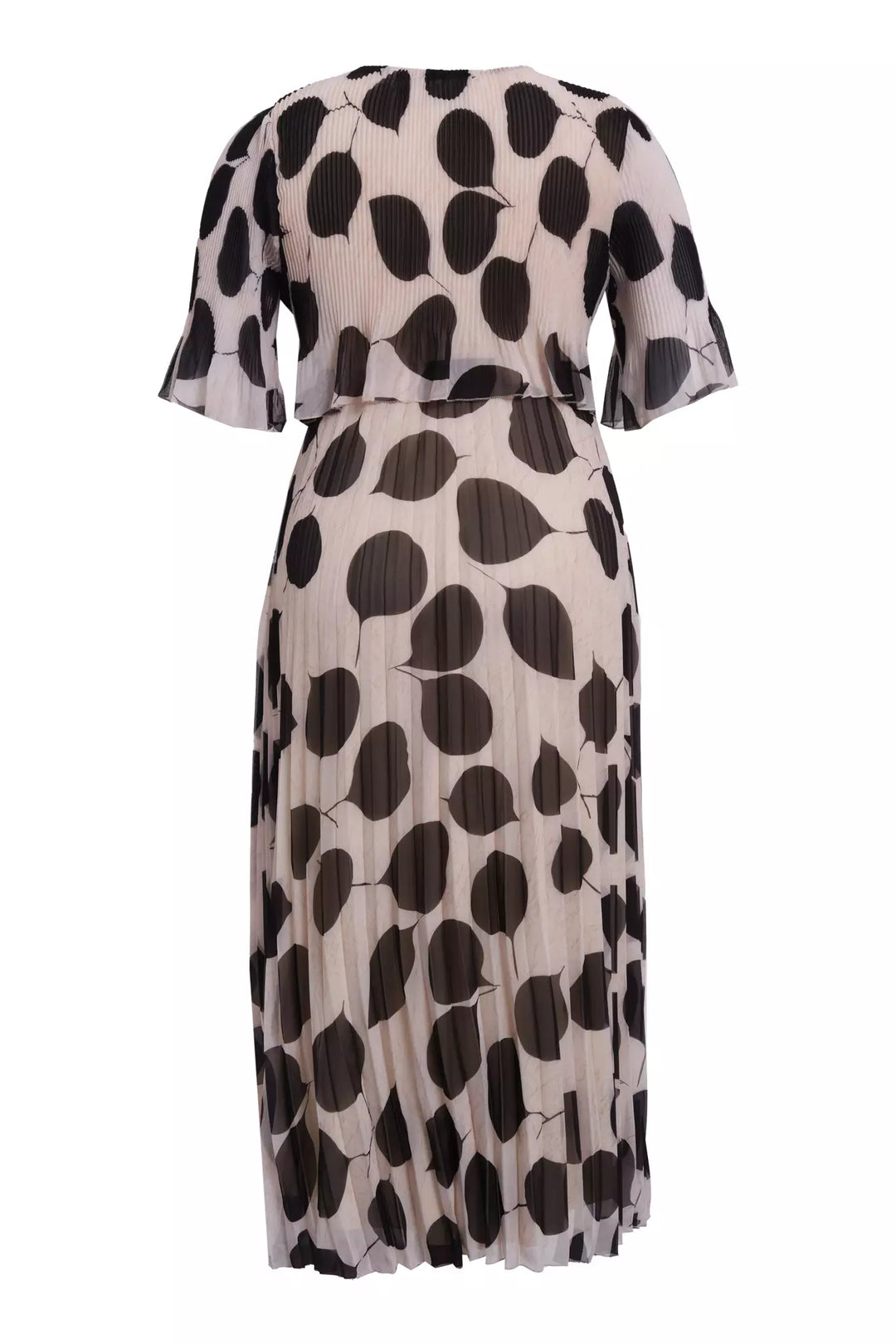 FRV Printed plus size chiffon short sleeve midi dress - Navapolatsk