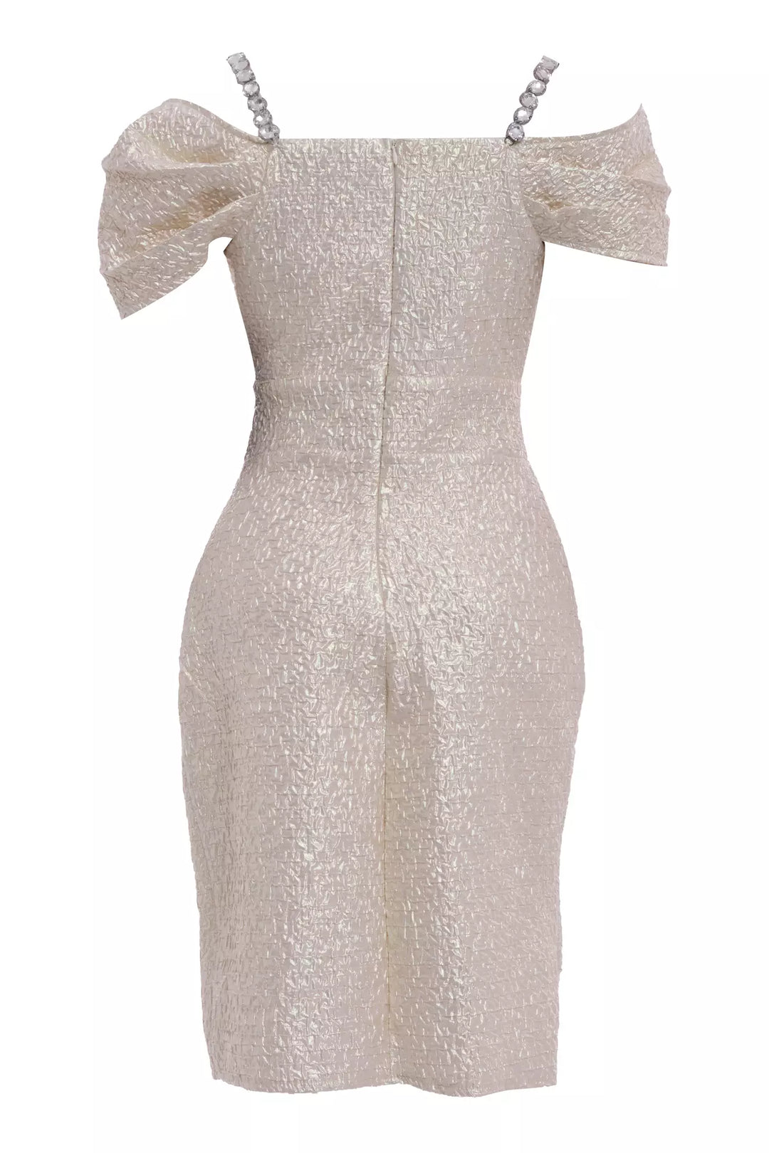 FRV Beige jakar sleeveless mini dress - Caguas