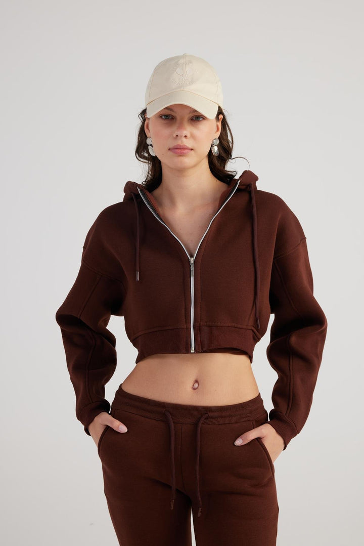 HLLY Women Mixed Sweatshirt Brown - Sheboygan