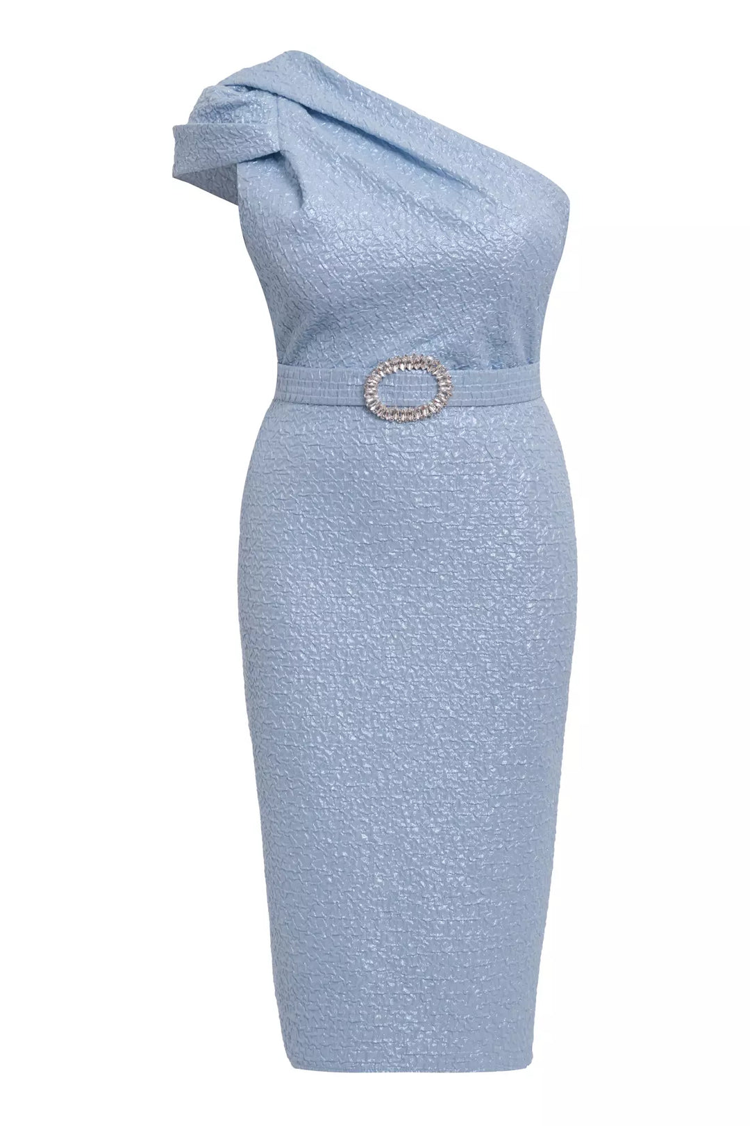 FRV Blue plus size jakar sleeveless midi dress - Montesilvano