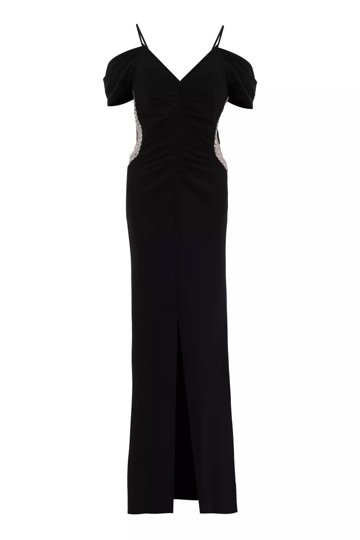 FRV Black crepe sleeveless maxi dress - Ciudad Valles