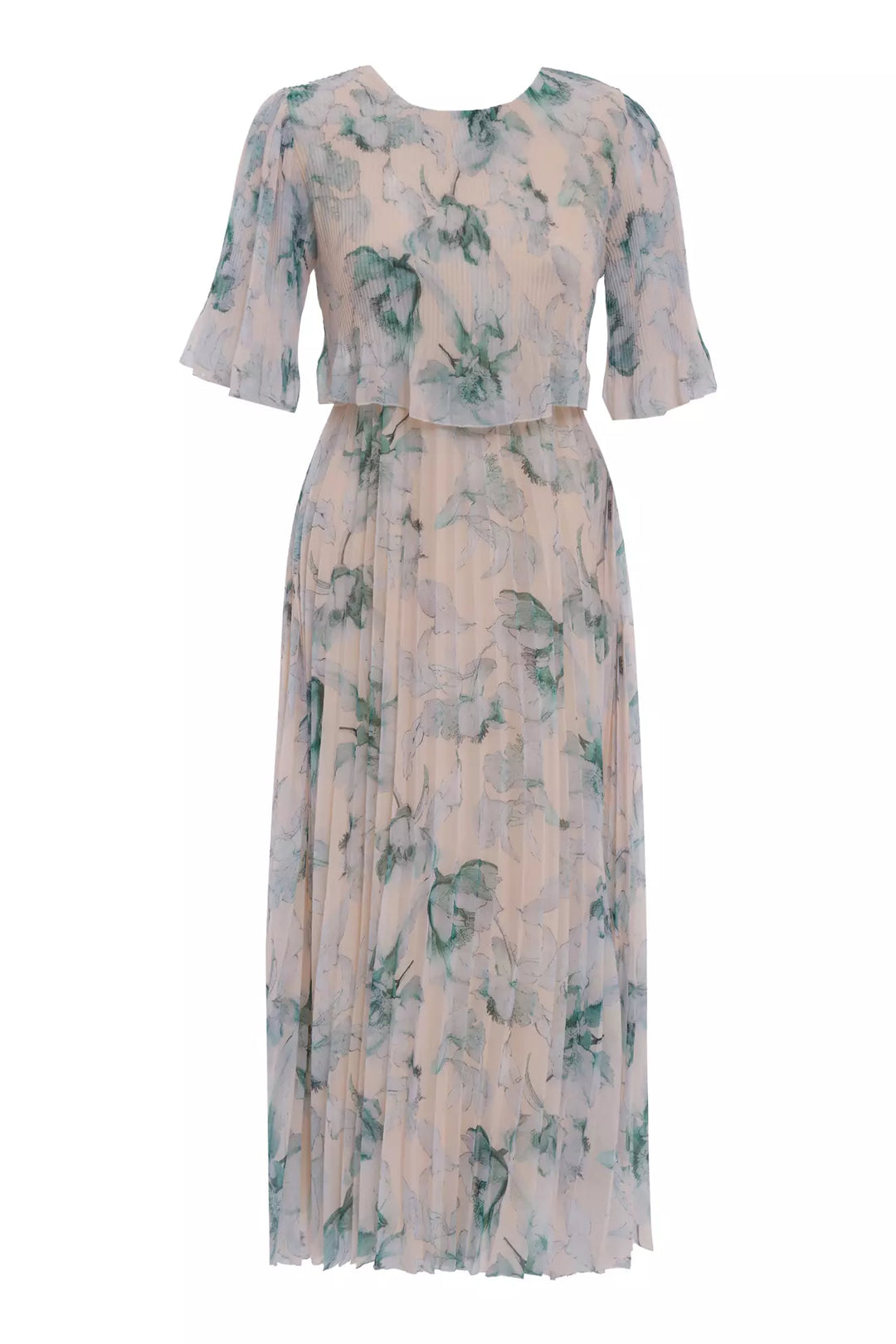 FRV Printed chiffon short sleeve midi dress - Richmond