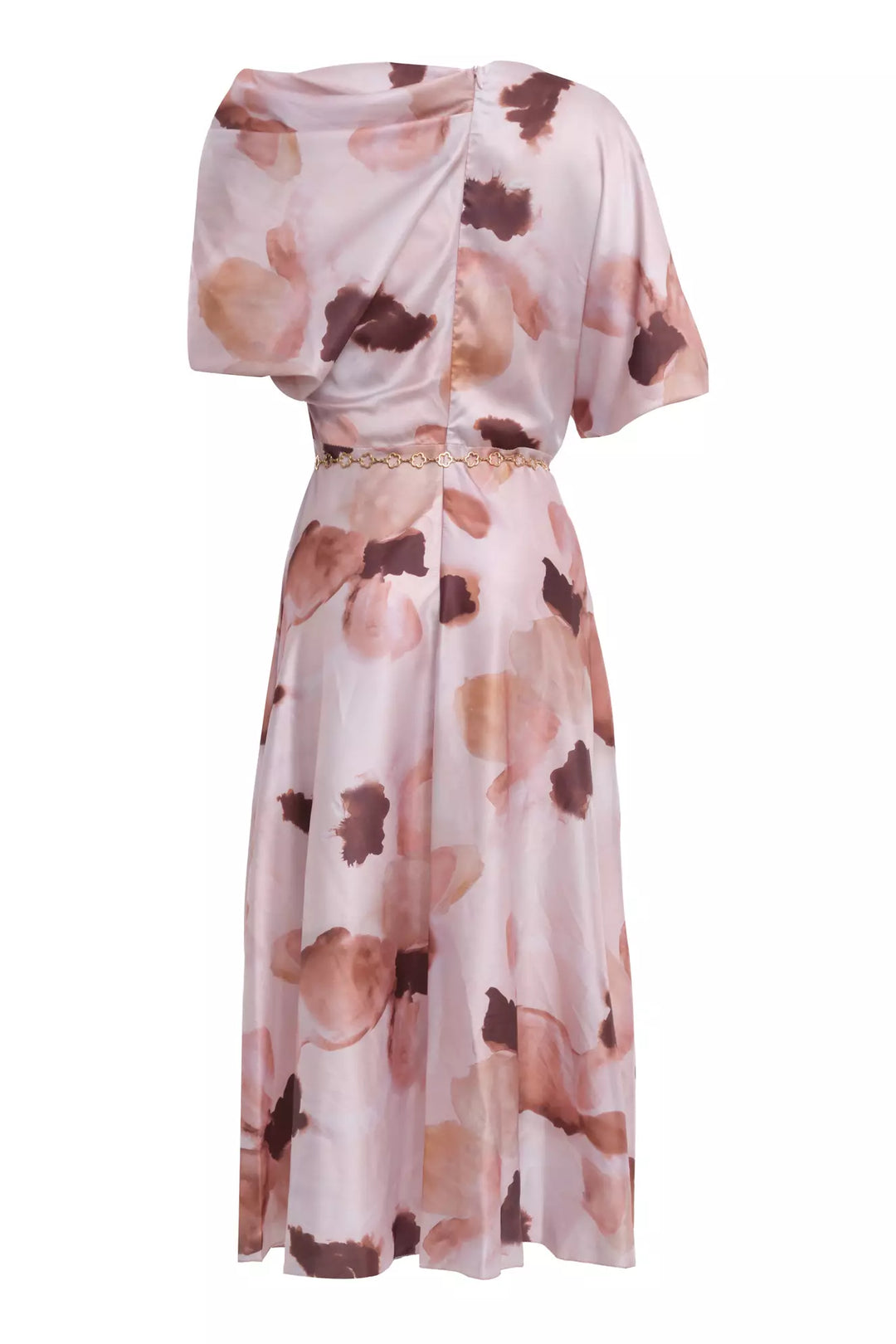 FRV Printed satin short sleeve midi dress - Pavlohrad