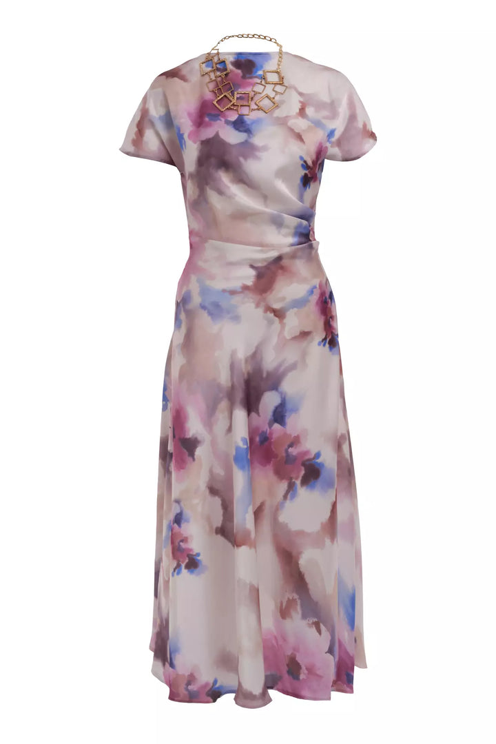 FRV Printed satin sleeveless midi dress - Dachau