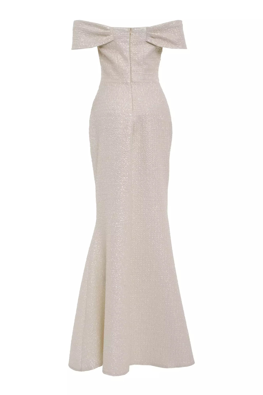 FRV Beige jakar sleeveless maxi dress - Rovenky