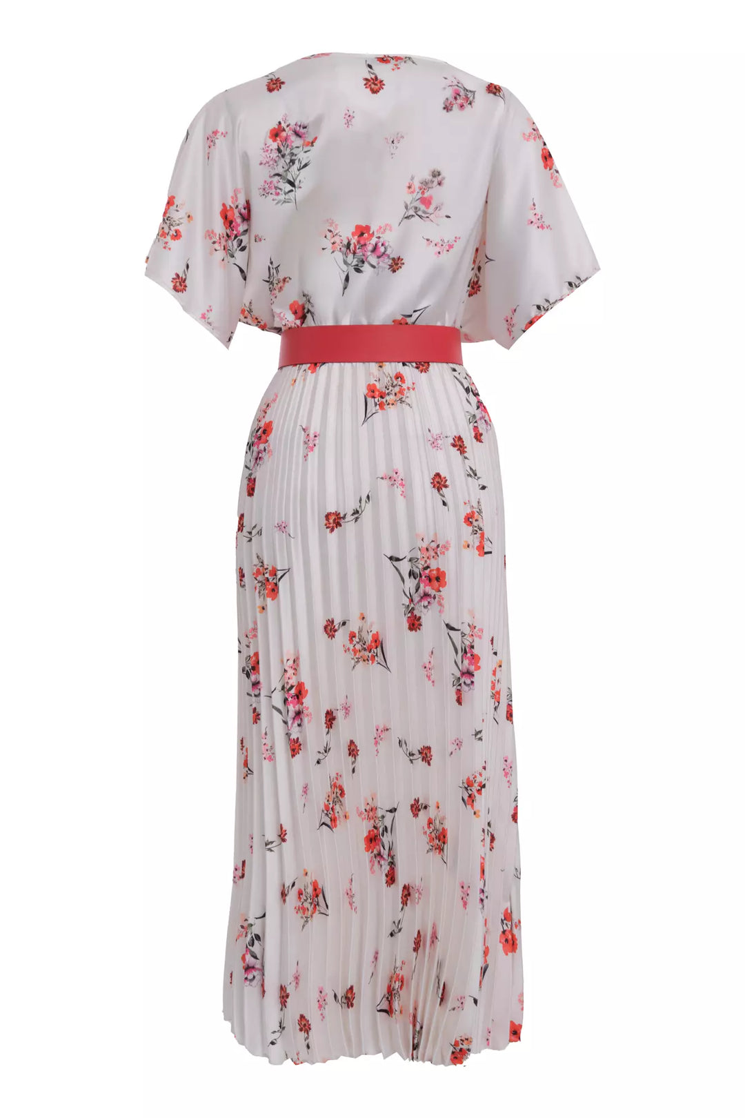 FRV Printed crepe short sleeve midi dress - San Javier