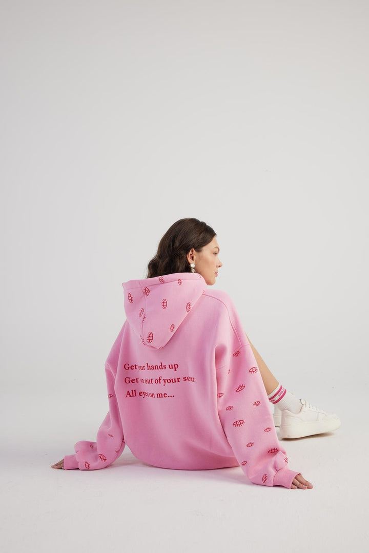 HLLY Women Eye Sweatshirt Pink - Nijkerk