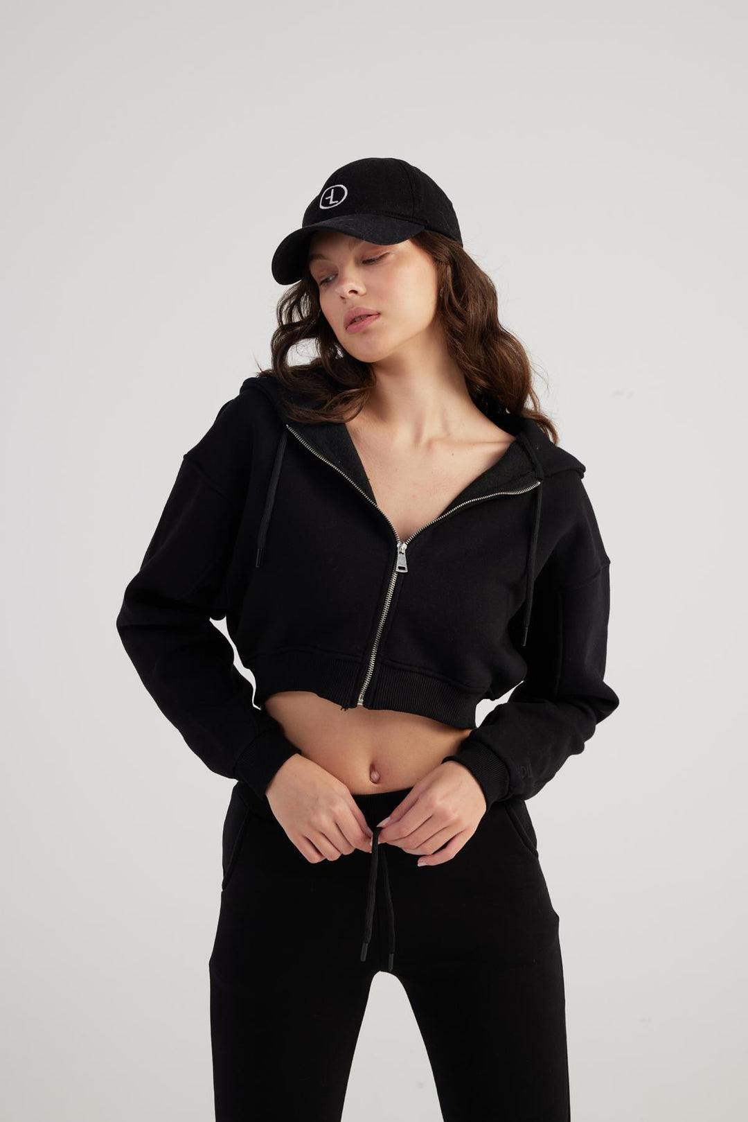 HLLY Women Mixed Sweatshirt Black - Regina