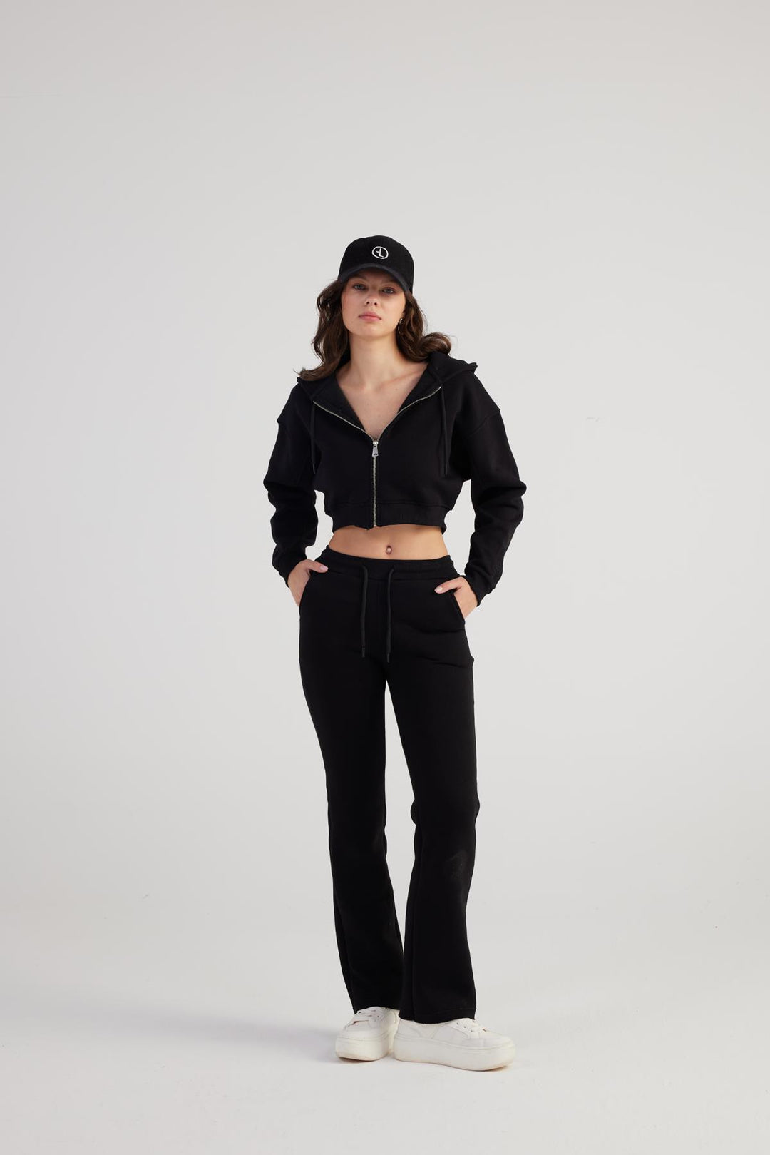 HLLY Women Mixed Sweatpants Black - Clarington