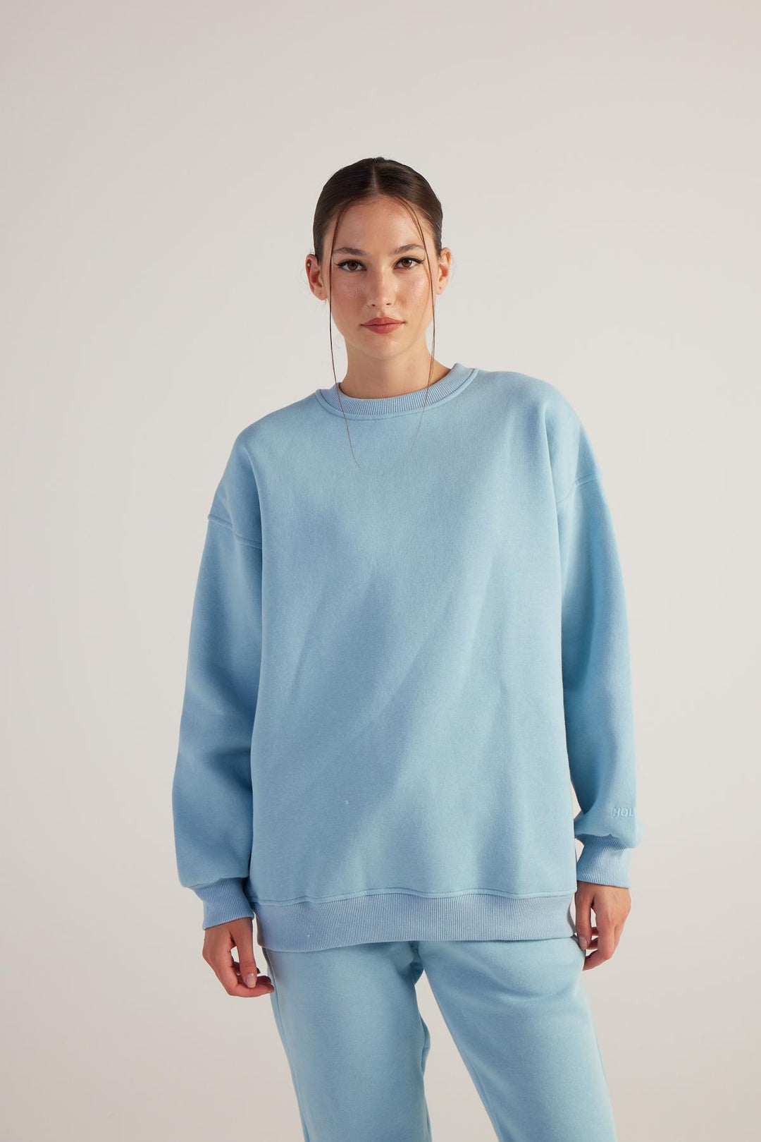 HLLY Women Fluffy Sweatshirt Blue - North Shields