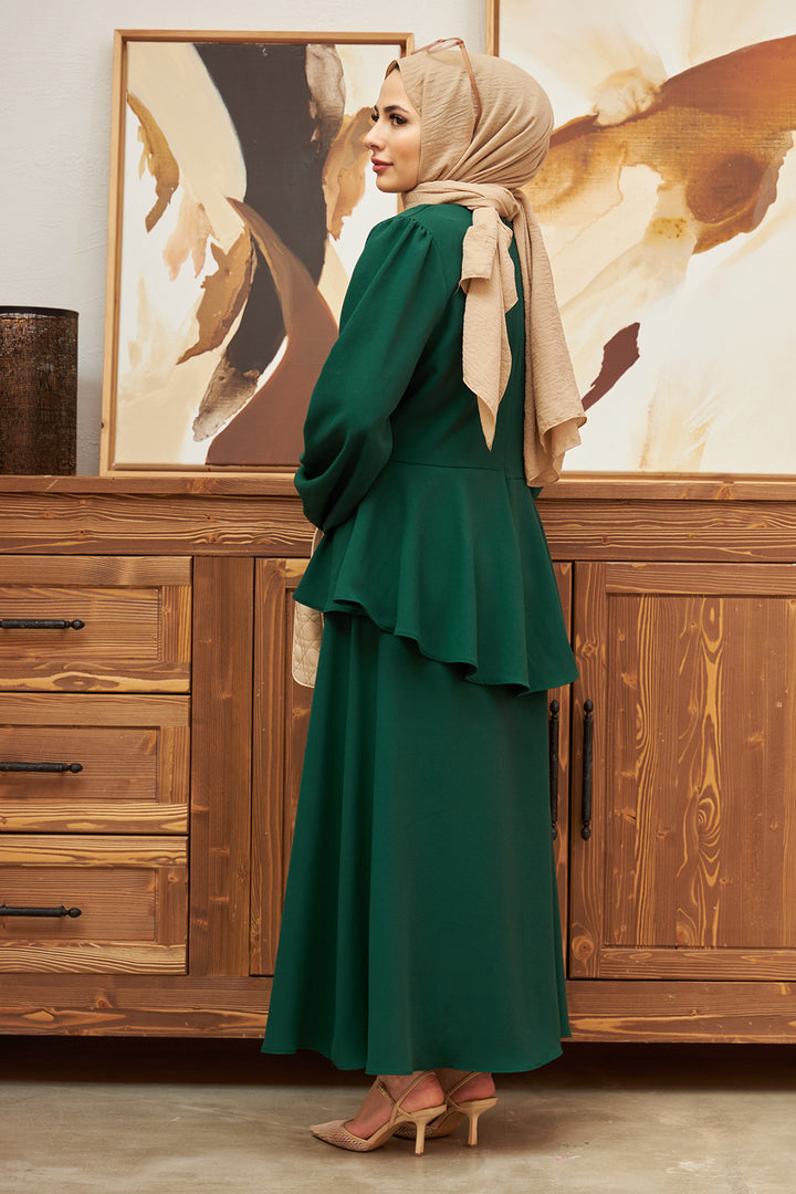 ZRF Women Buttoned Front Skirt Suit - Emerald - Vaciamadrid