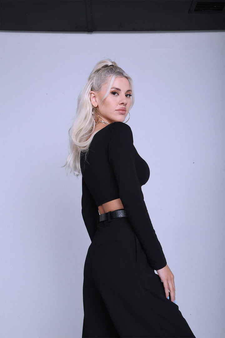 HLLY Women Locked Black Blouse - Mülheim