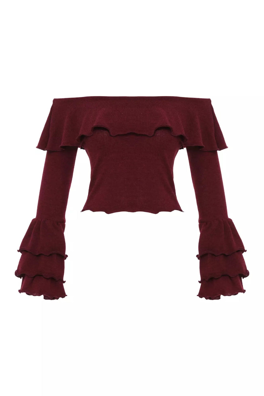 FRV Maroon triko long sleeve blouse - Târgu-Mureş