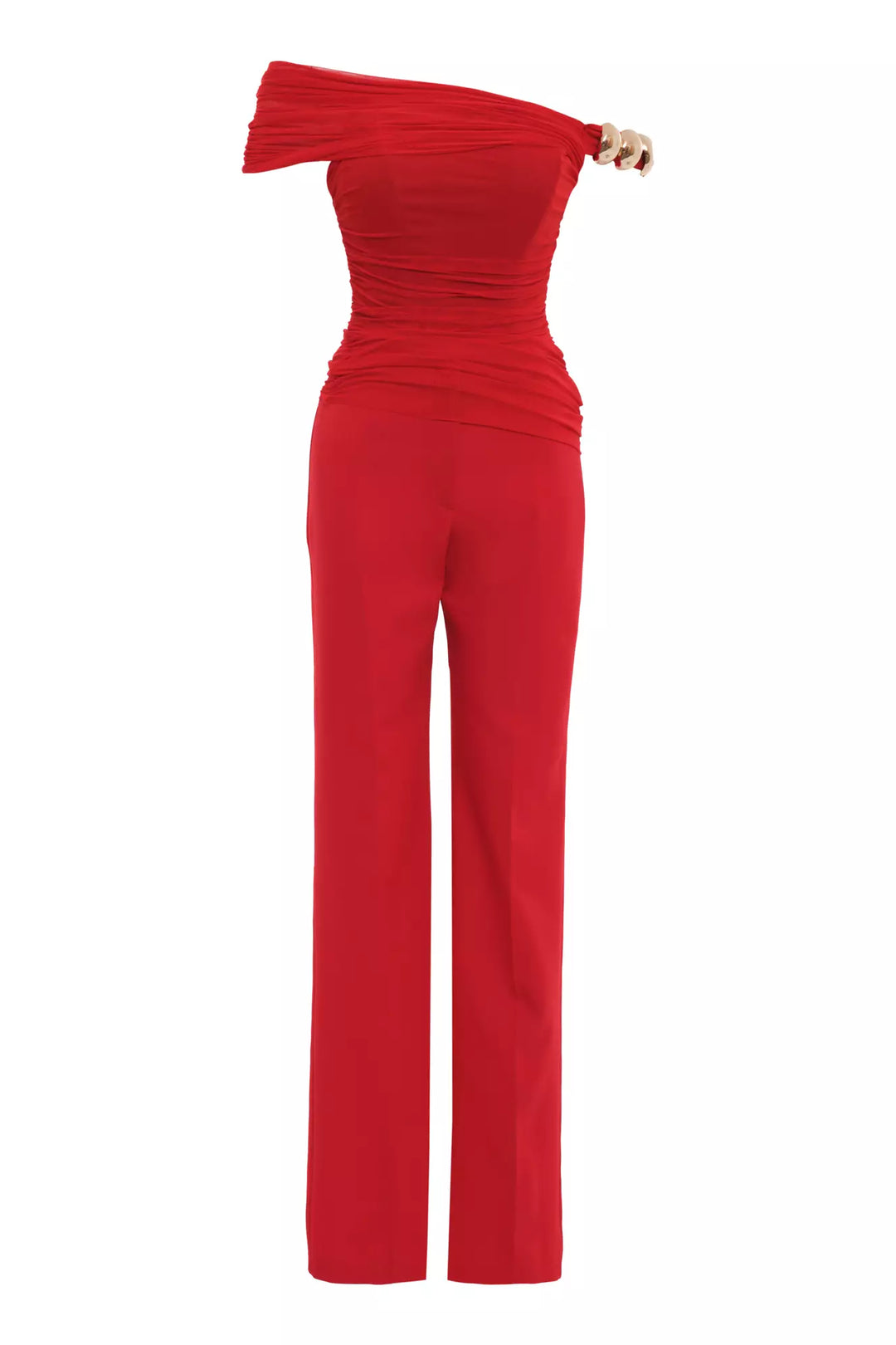 FRV Red tulle sleeveless long set - Harrow