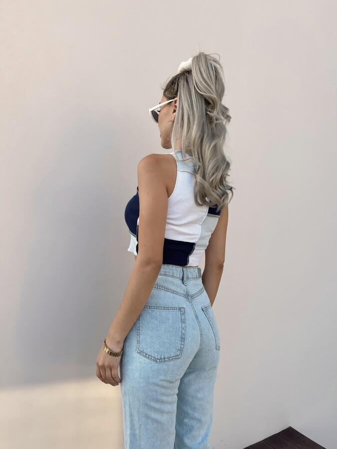 HLLY Women Colorful Blue Blouse - San Juan del Río