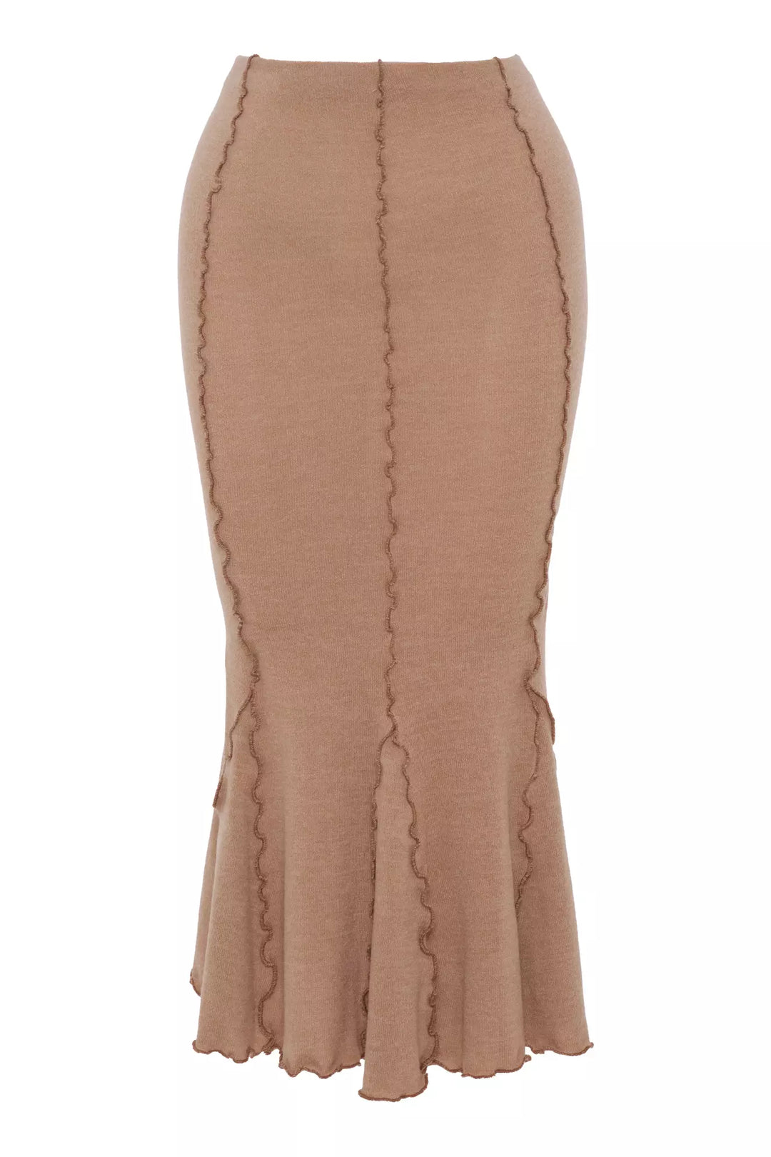 FRV Beige triko midi skirt - Towson