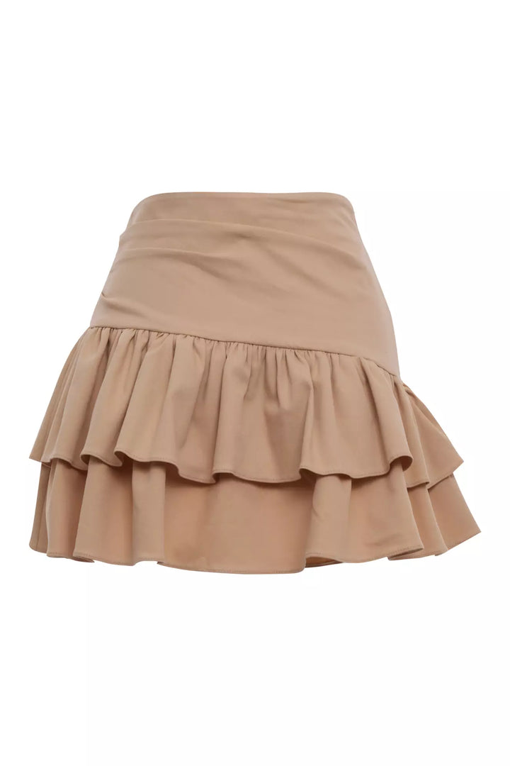 FRV Beige kot mini skirt - Binghamton