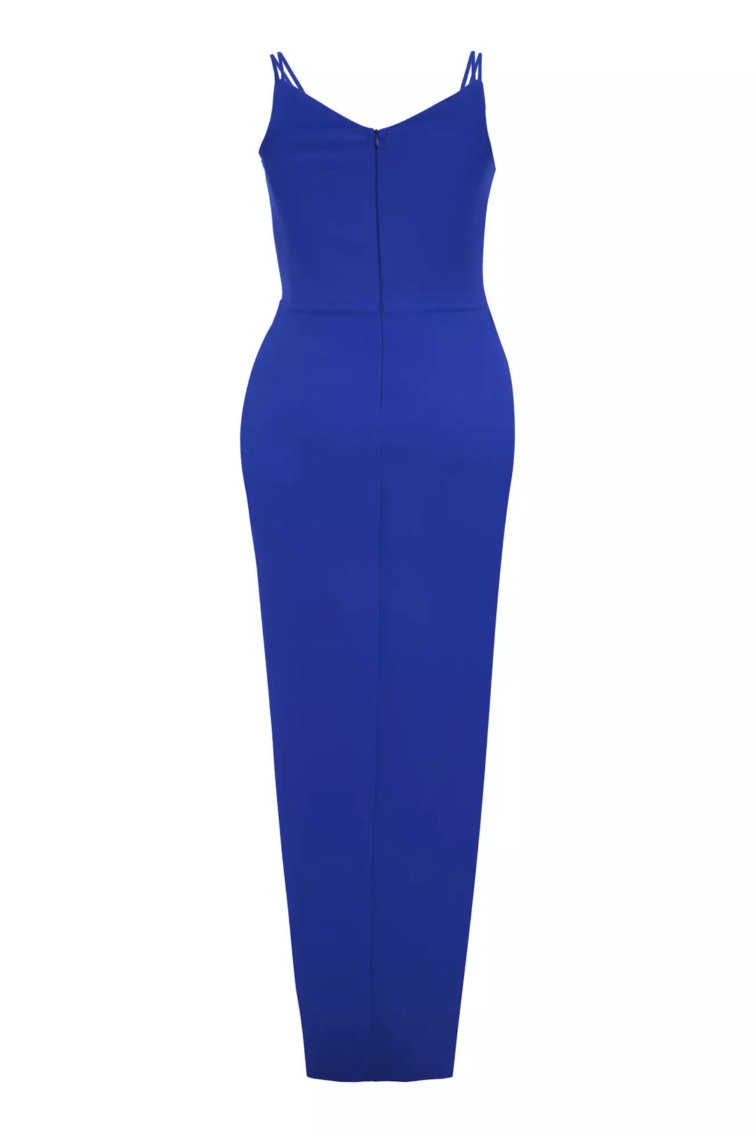 FRV Blue plus size crepe sleeveless long dress - Roanne