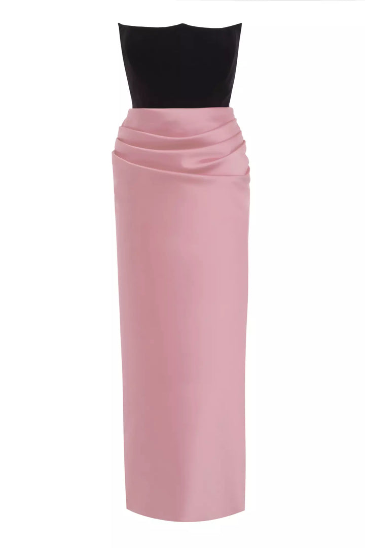 FRV Blush plus size satin sleeveless long dress - Schwabach