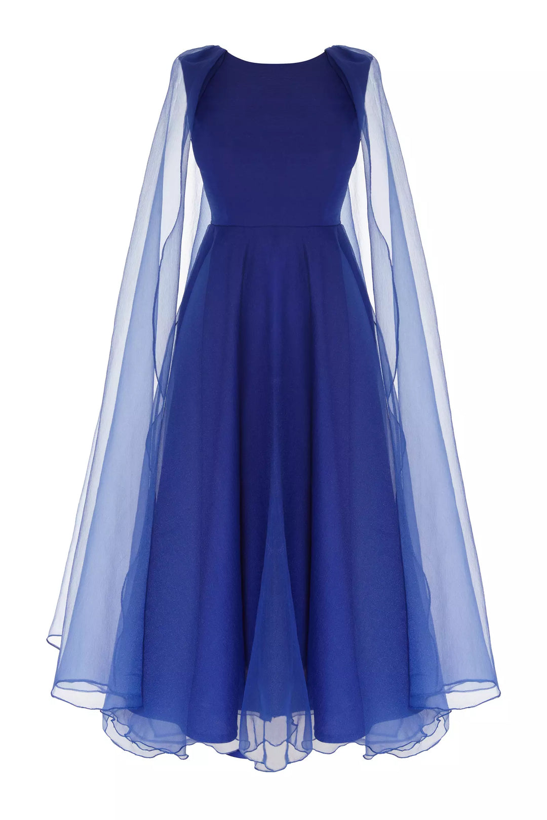FRV Blue tulle long sleeve maxi dress - Dollard-des-Ormeaux