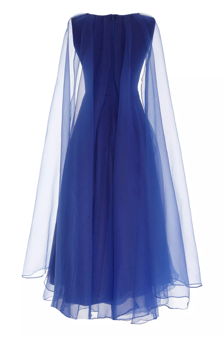 FRV Blue tulle long sleeve maxi dress - Dollard-des-Ormeaux