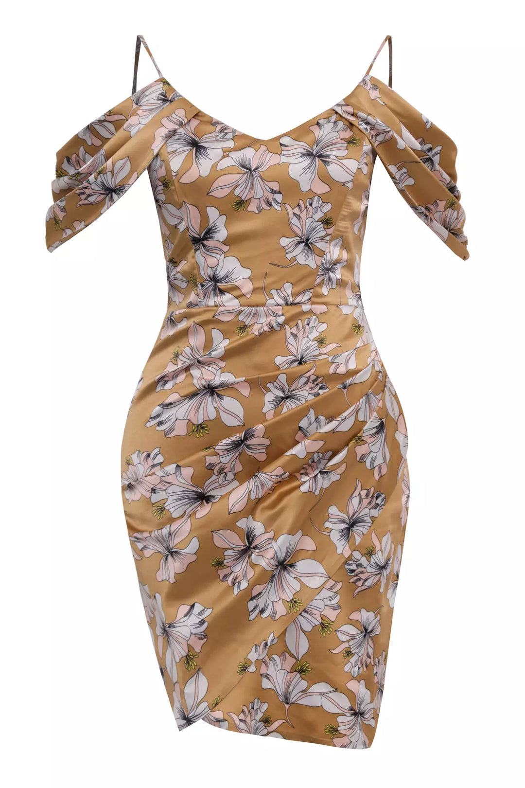 FRV Printed satin sleeveless midi dress - Ferizaj