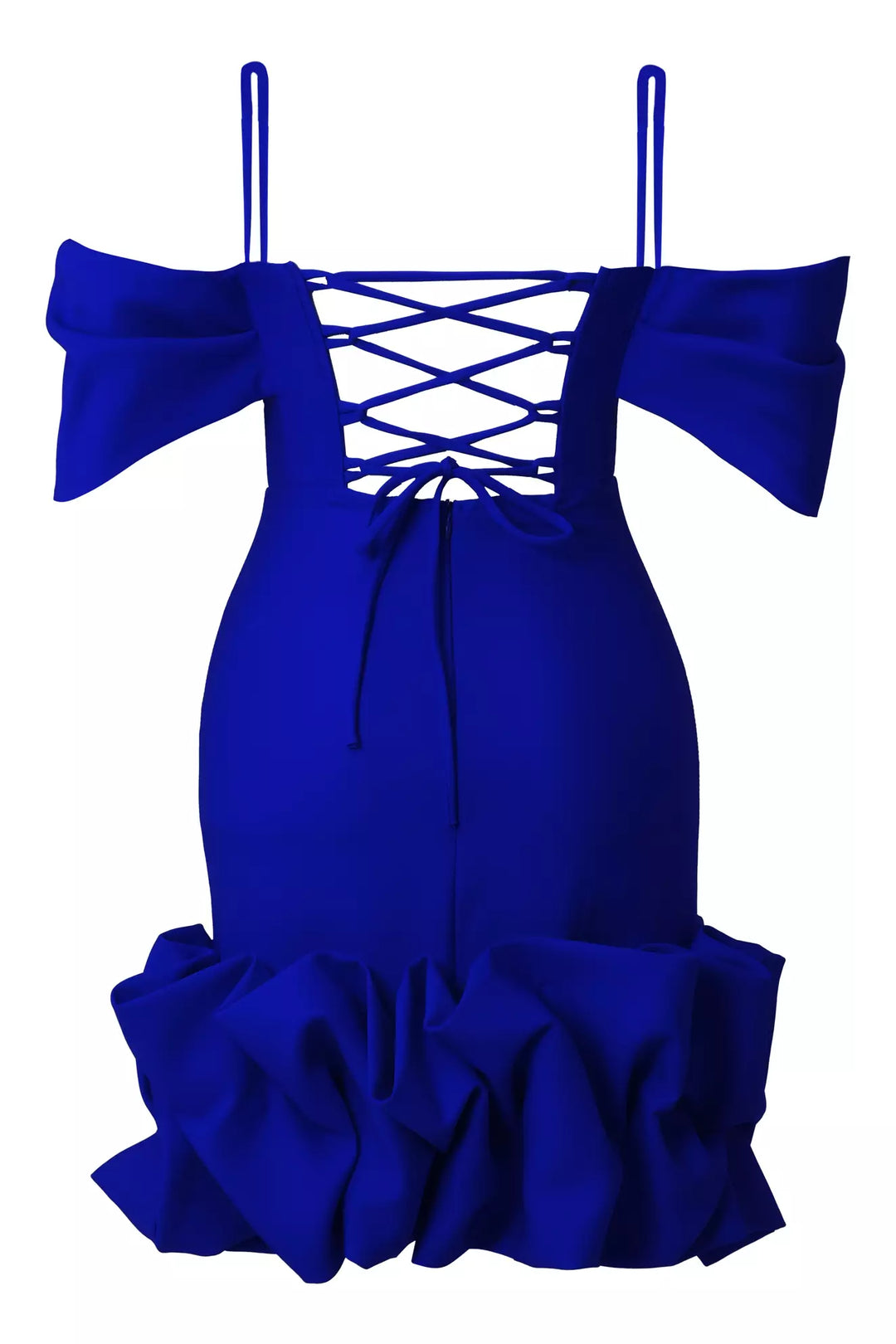 FRV Blue crepe sleeveless mini dress - Pescara