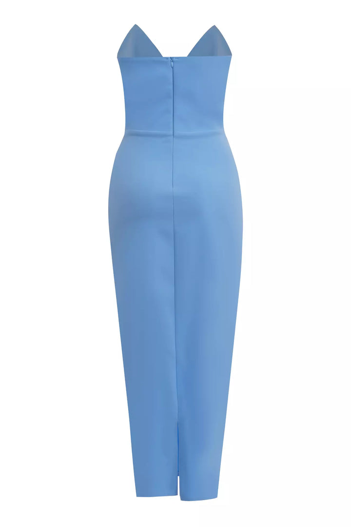 FRV Blue crepe sleeveless maxi dress - Clifton Park