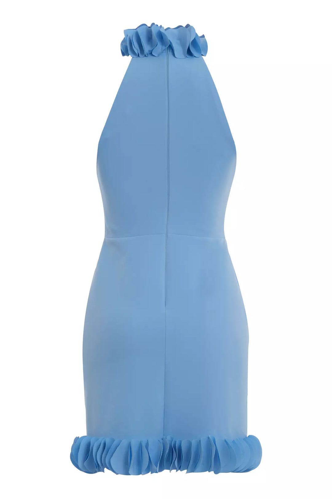 FRV Blue crepe sleeveless mini dress - Tezoyuca
