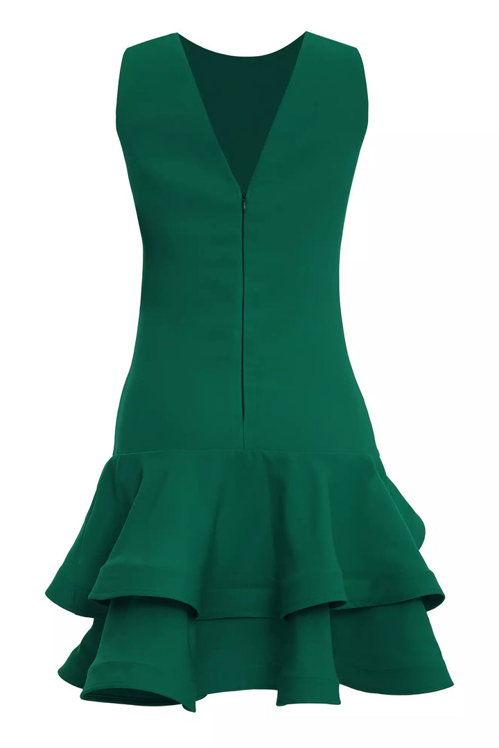 FRV Green crepe sleeveless mini dress - Pinto