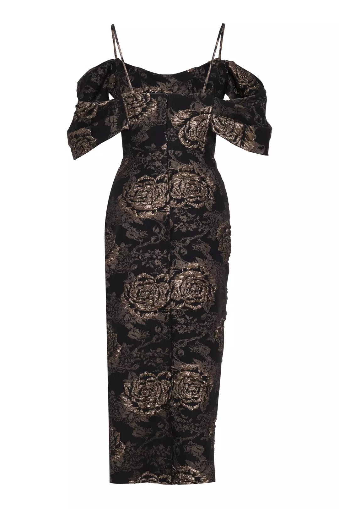 FRV Gold jakar sleeveless long dress - Calpulalpan