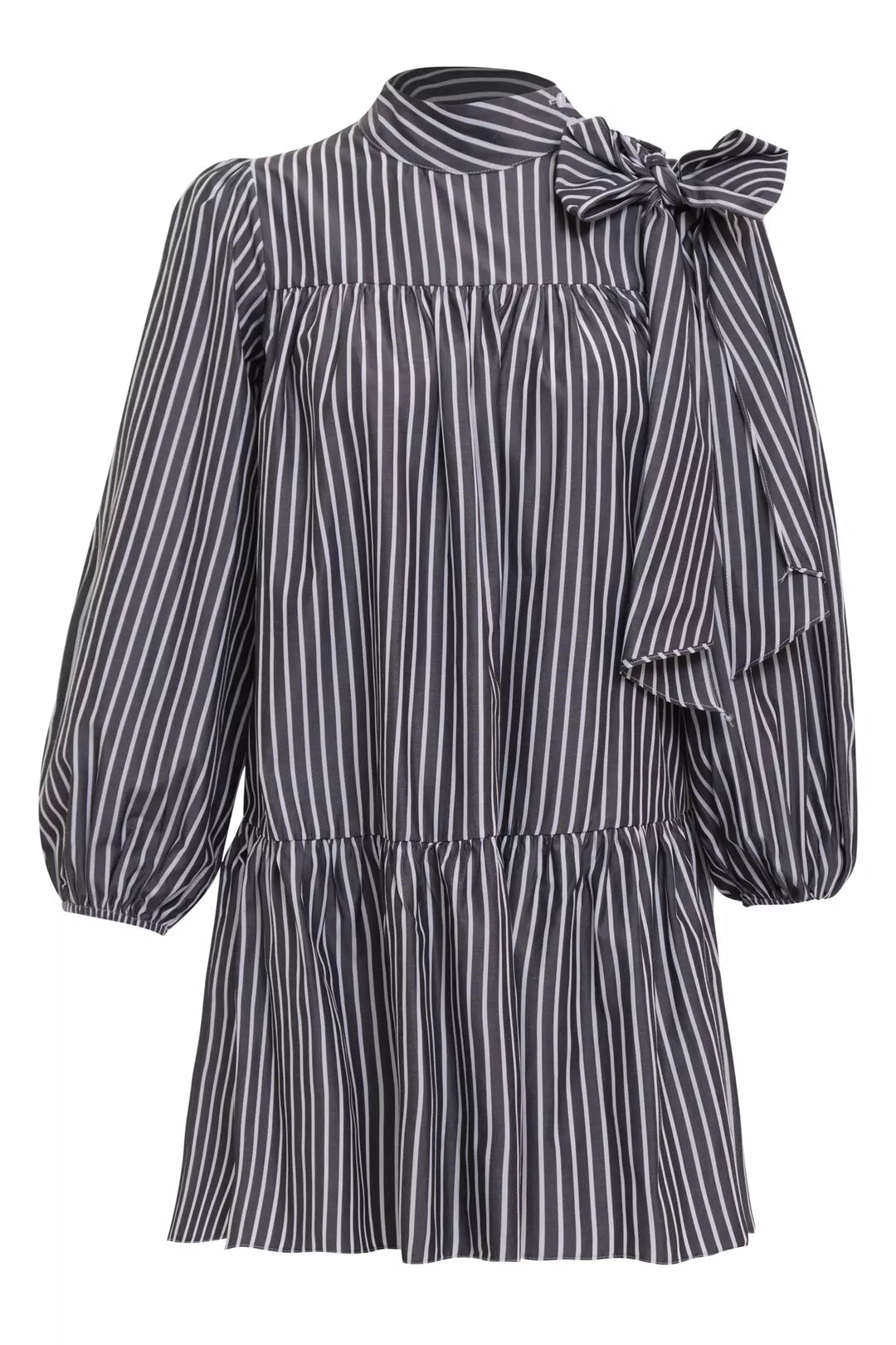 FRV Black poplin long sleeve mini dress - Rowland Heights