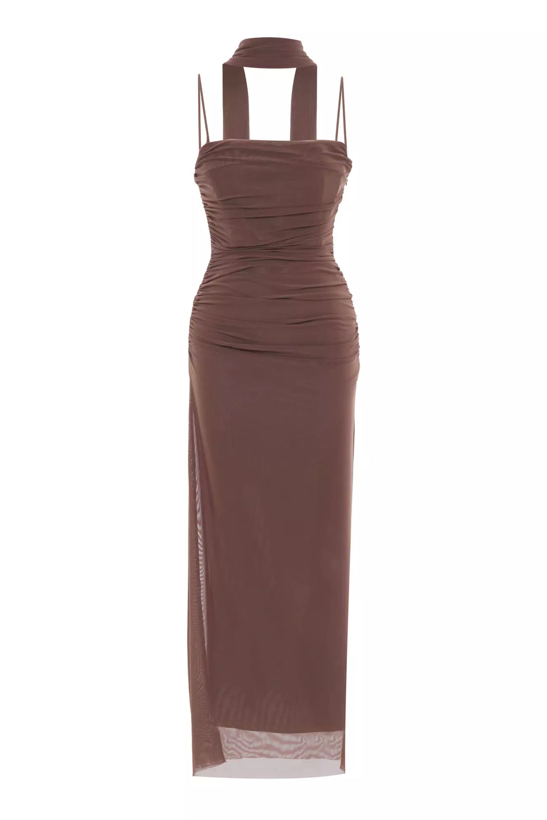 FRV Mink tulle sleeveless long dress - Frankfurt