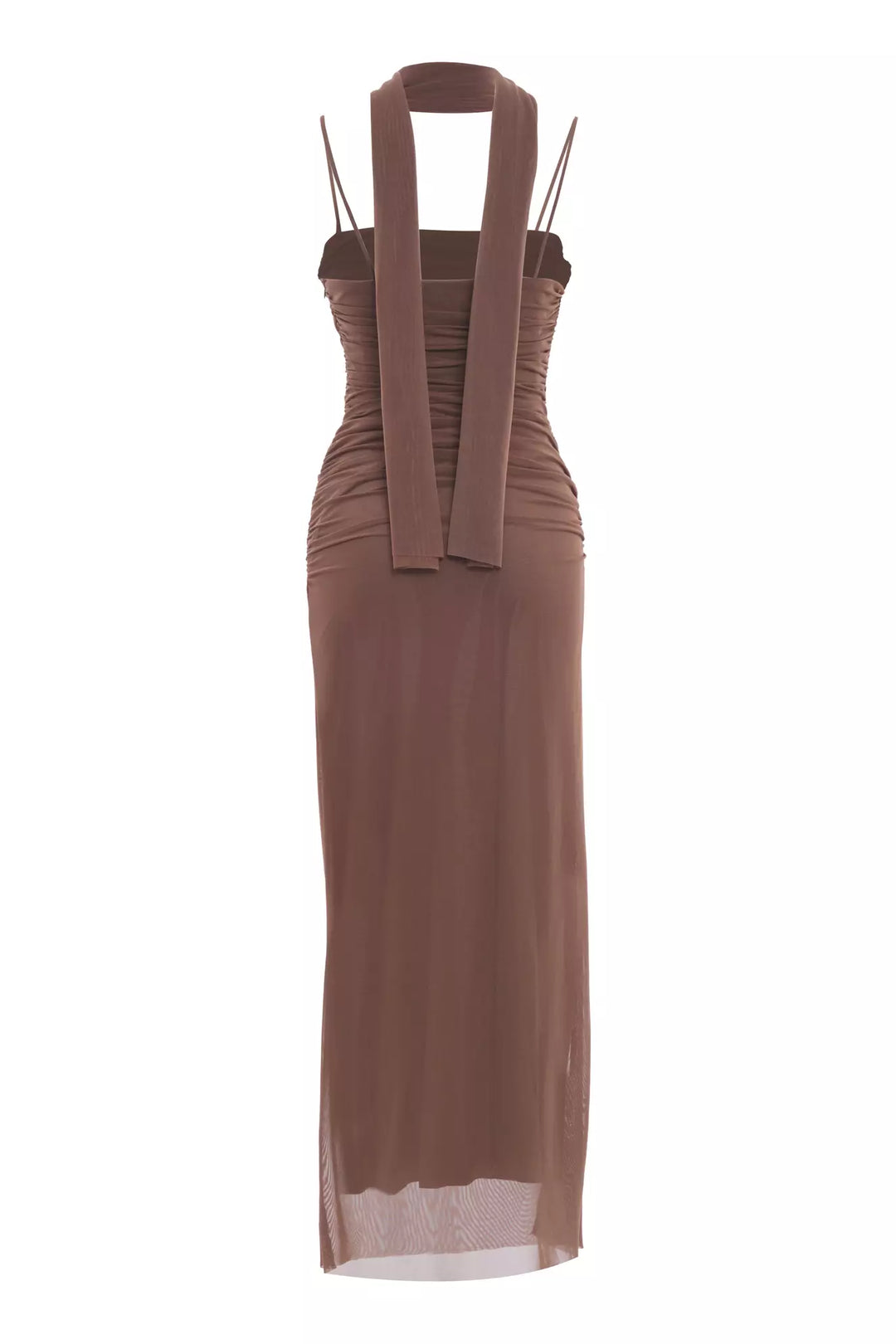 FRV Mink tulle sleeveless long dress - Frankfurt