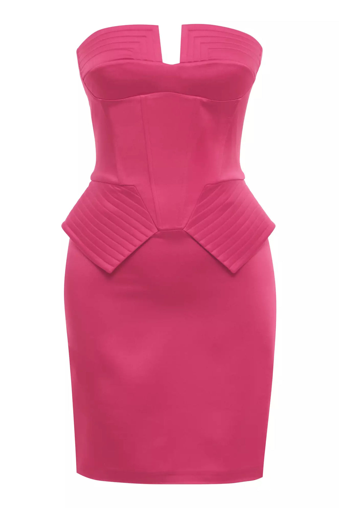 FRV Fuchsia satin sleeveless mini dress - Puebla
