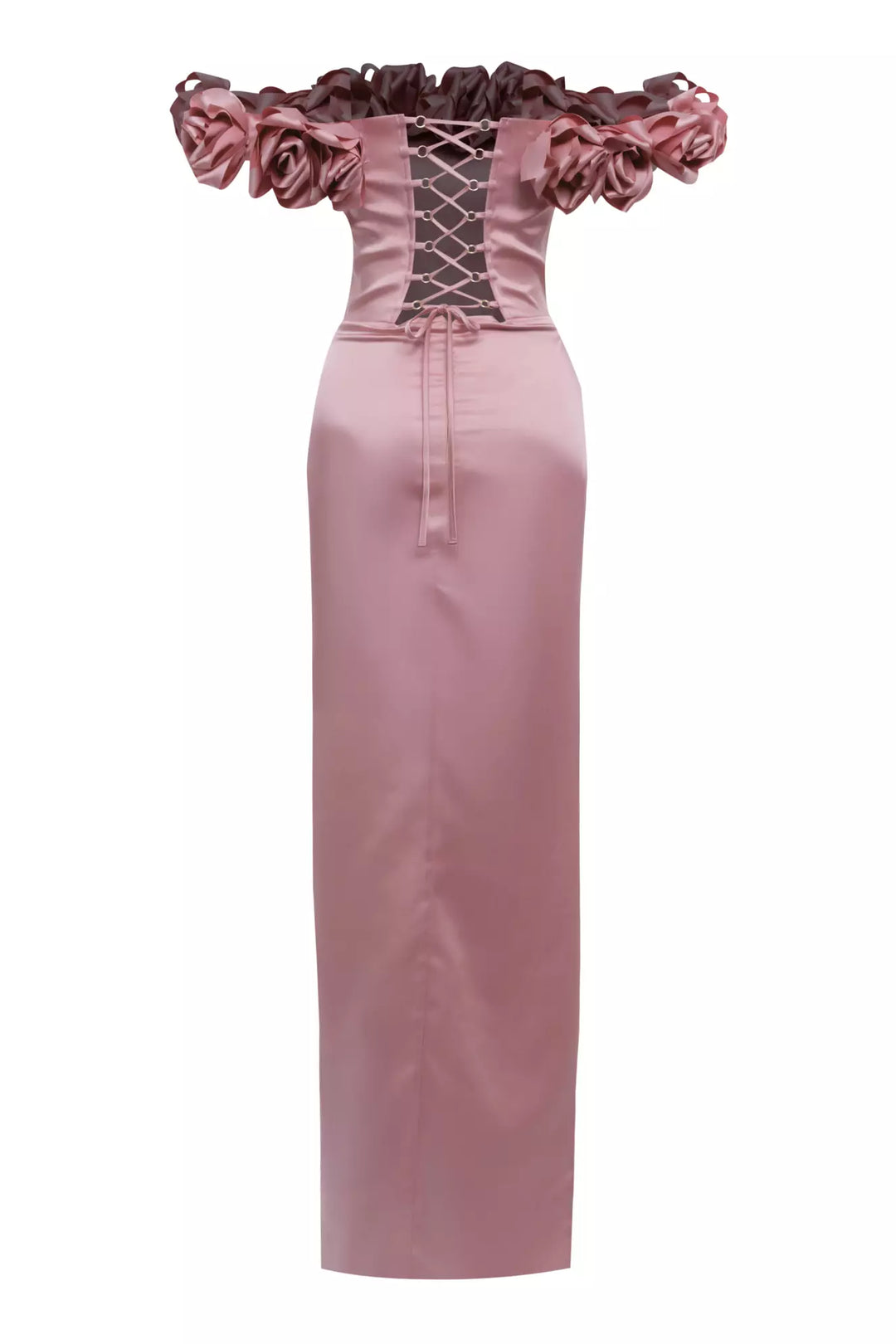 FRV Blush satin strapless long dress - Conegliano