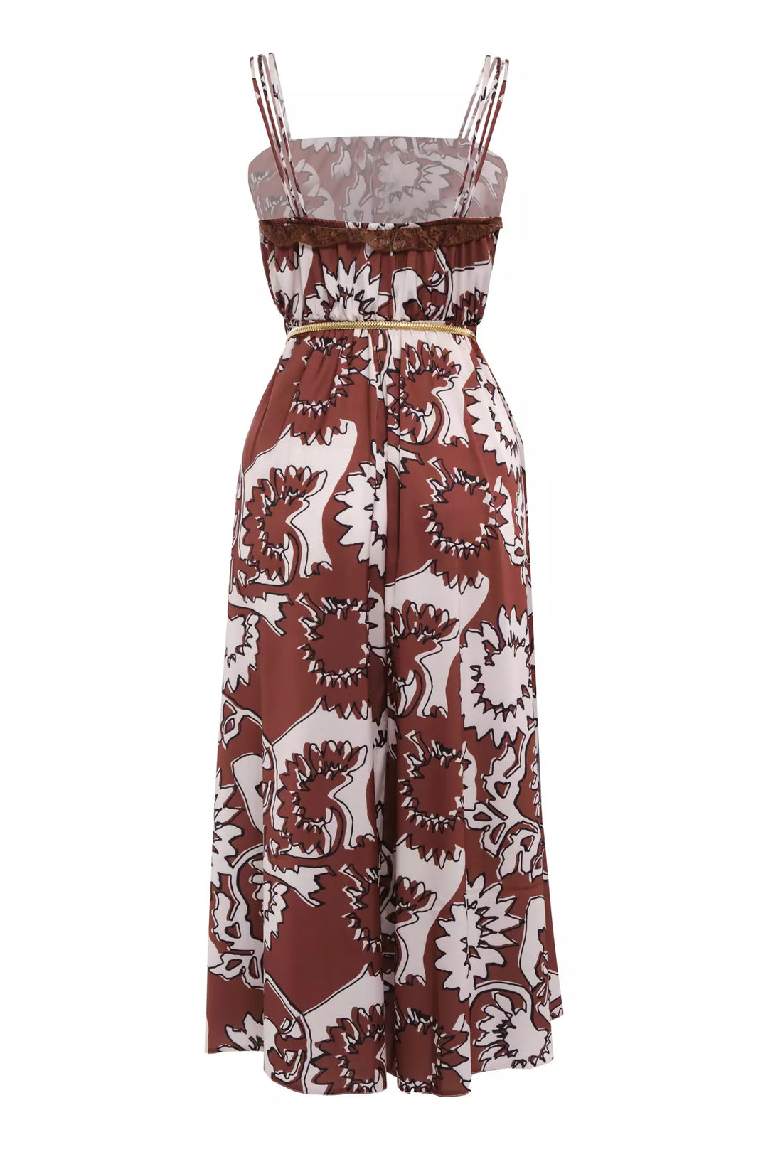 FRV Printed satin sleeveless midi dress - Capelle aan den IJssel