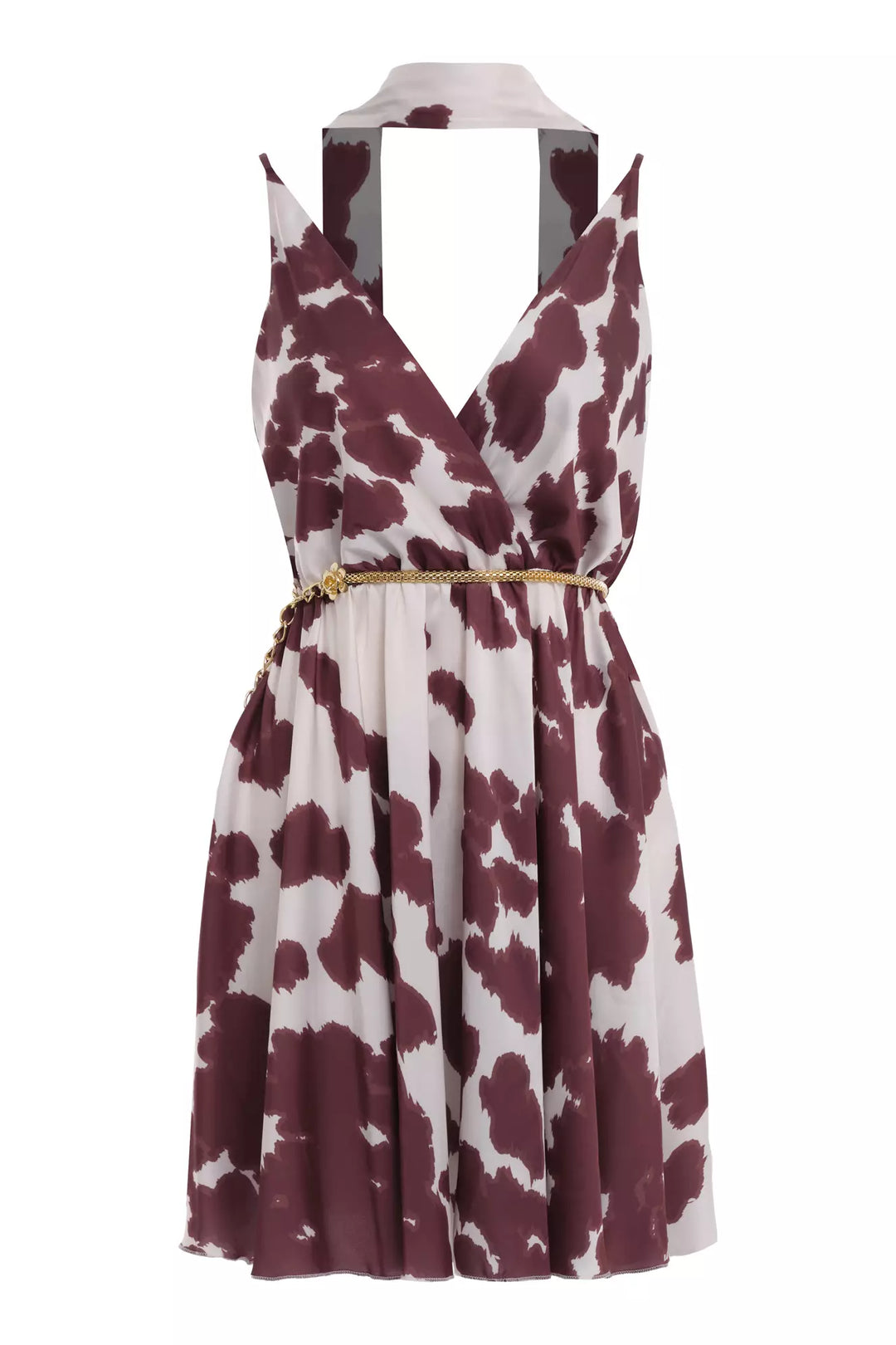 FRV Printed satin sleeveless mini dress - Ágios Dimítrios