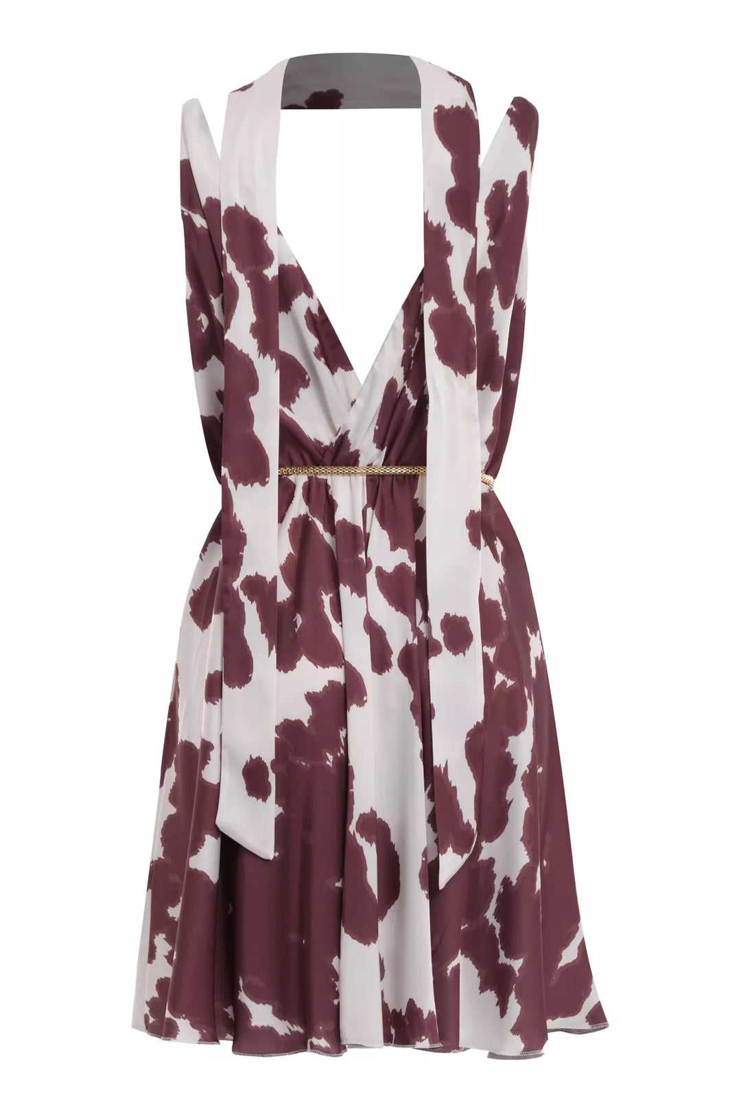 FRV Printed satin sleeveless mini dress - Ágios Dimítrios