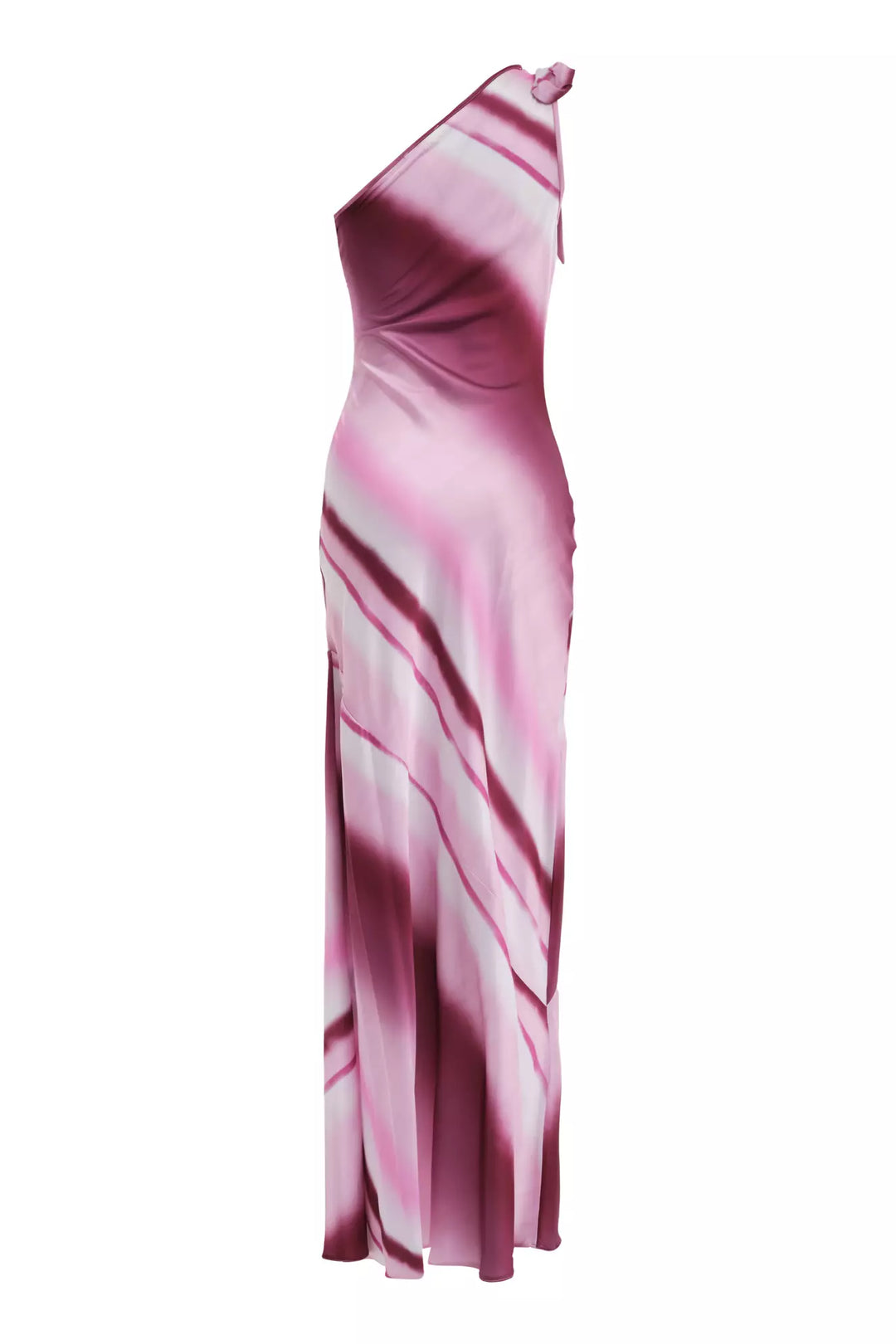 FRV Printed satin single sleeve long dress - Bergisch Gladbach