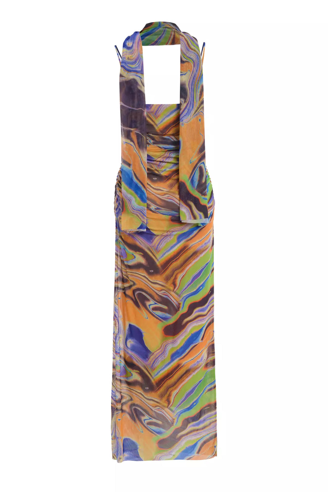 FRV Printed tulle sleeveless midi dress - Dreieich