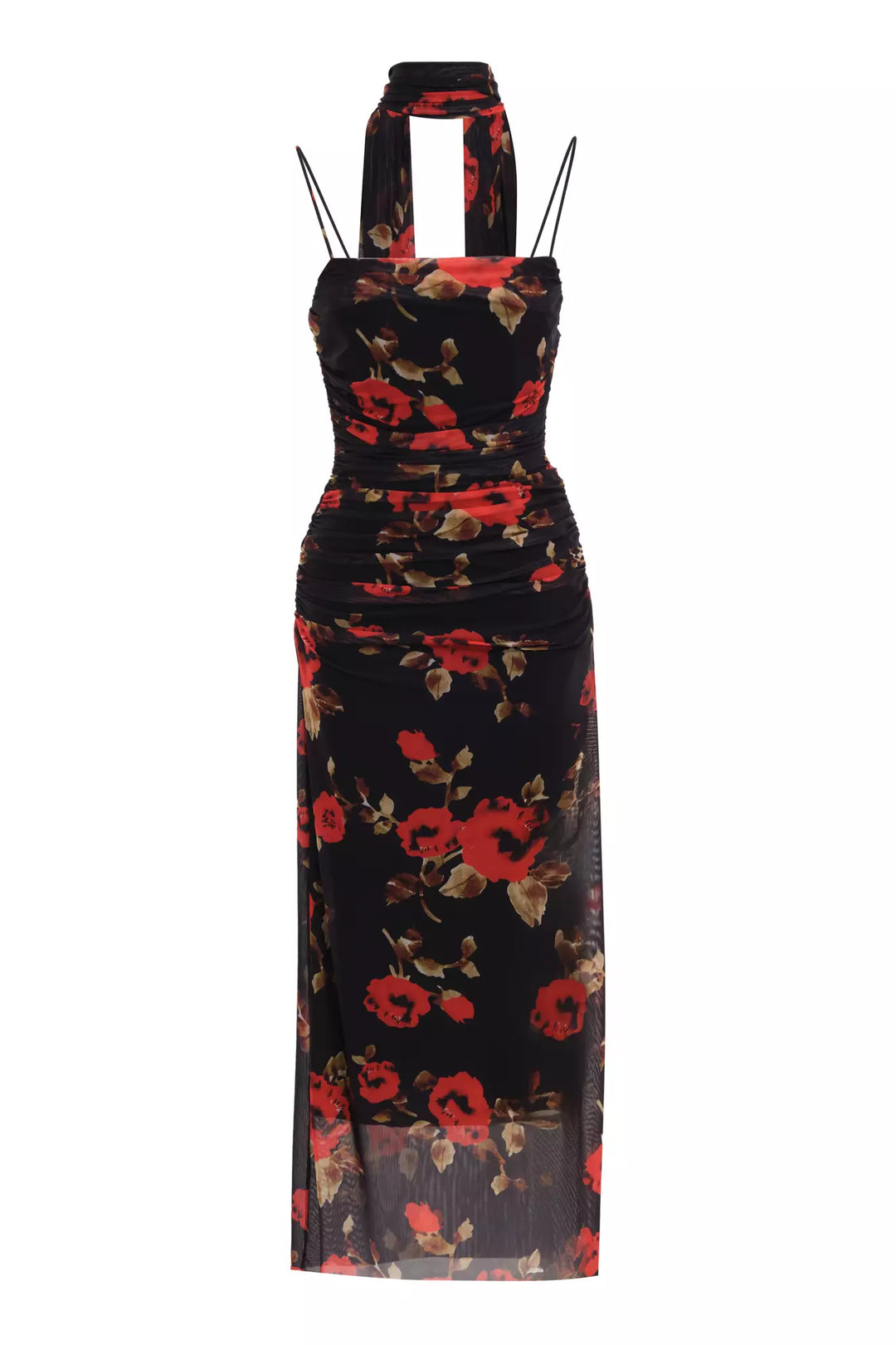 FRV Printed tulle sleeveless midi dress - Boulogne-sur-Mer