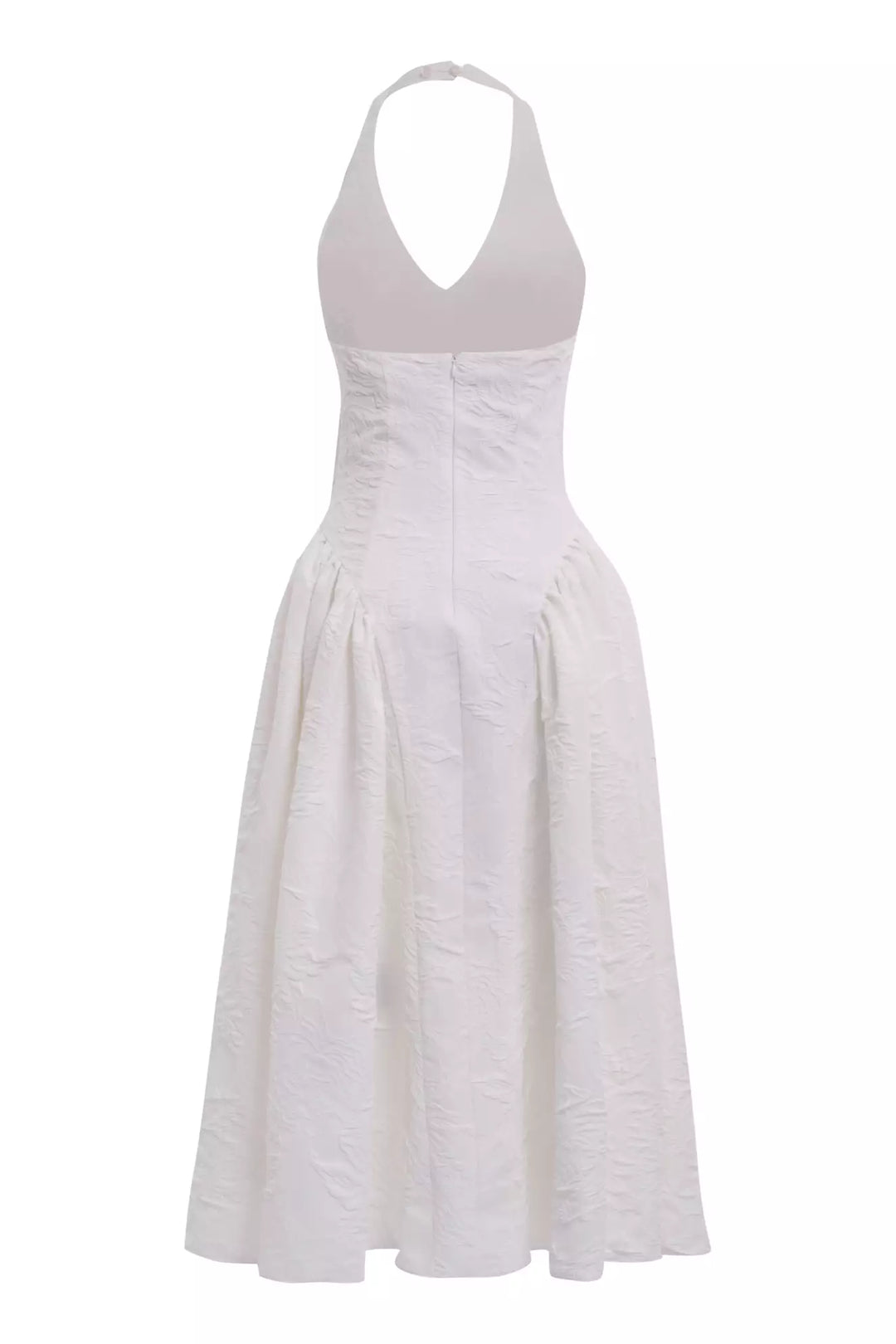 FRV White jakar sleeveless long dress - Seixal