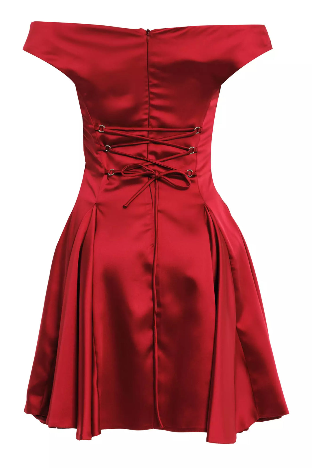 FRV Red satin sleeveless mini dress - Santa Clara del Cobre