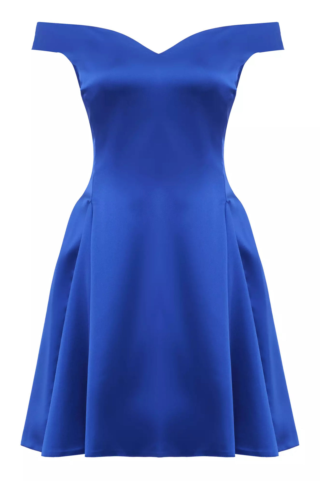 FRV Blue satin sleeveless mini dress - Fort Lauderdale
