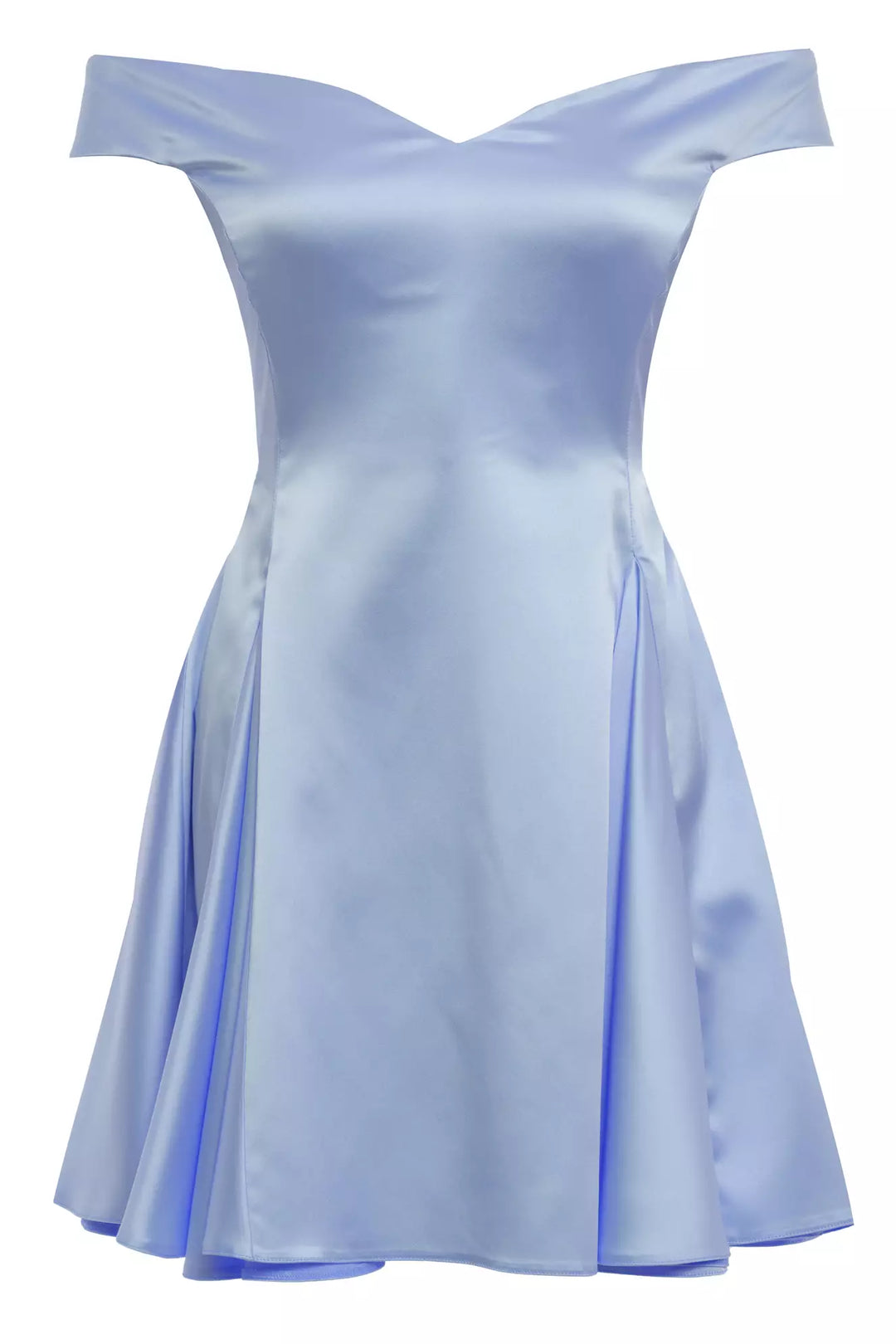 FRV Blue satin sleeveless mini dress - Dunwoody